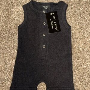 Little Bipsy Charcoal Sleeveless Romper